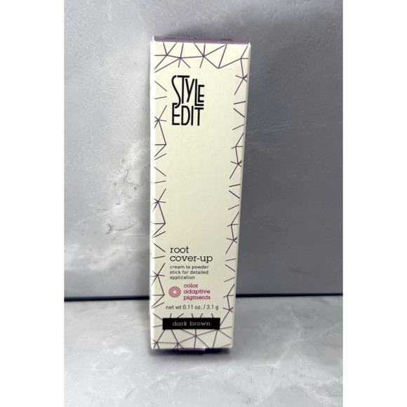New Style Edit Root Cover Up Cream to Powder Stick Dark Brown 3.1 g - Picture 1 of 5